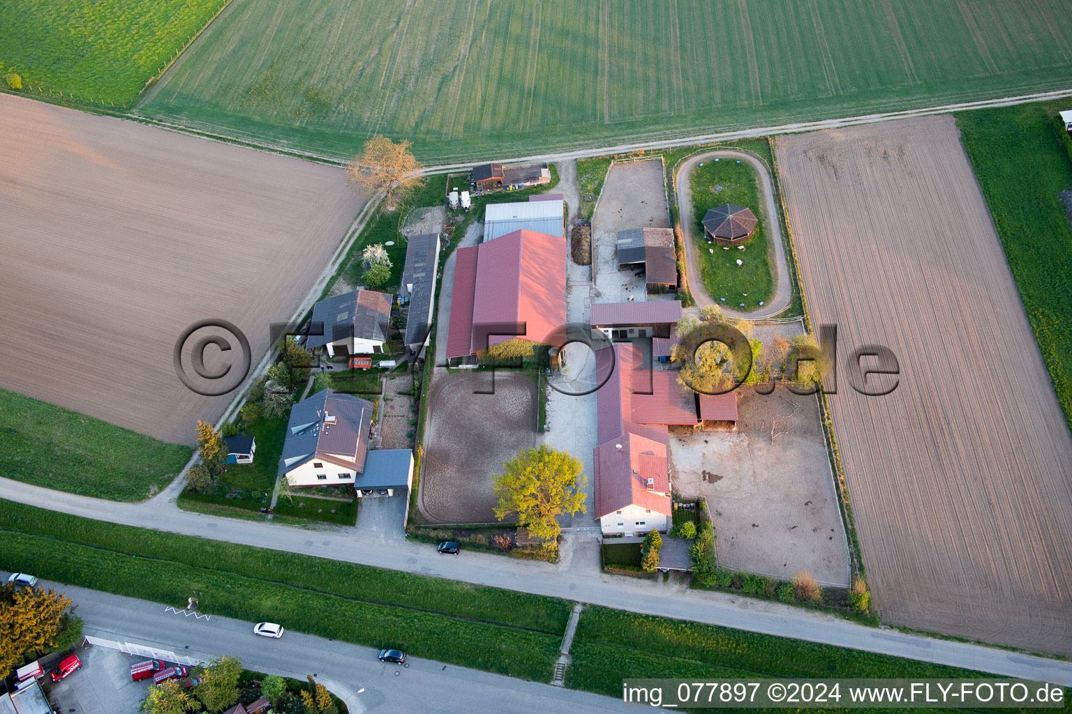 Bensheim dans le département Hesse, Allemagne du point de vue du drone