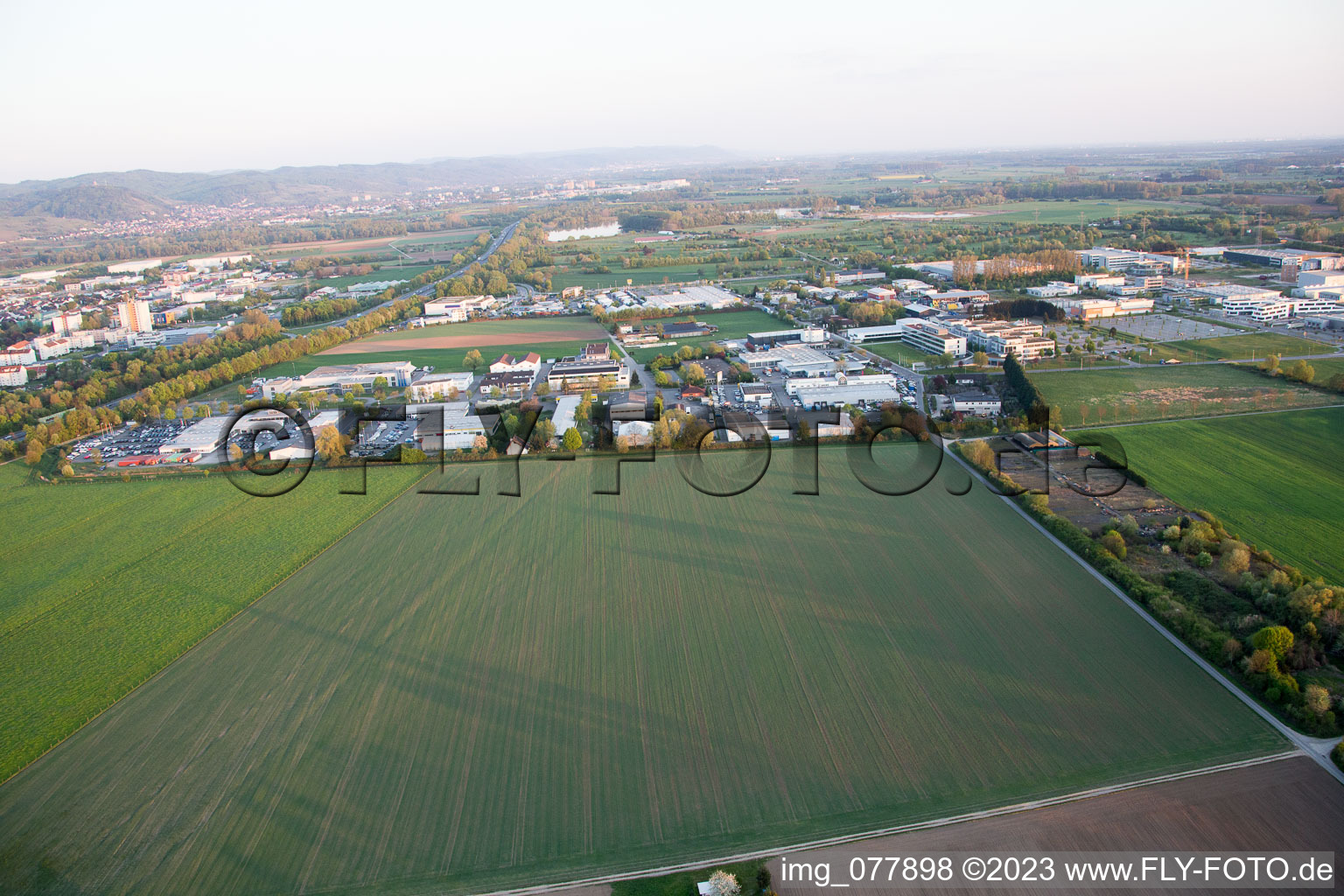 Bensheim dans le département Hesse, Allemagne d'un drone