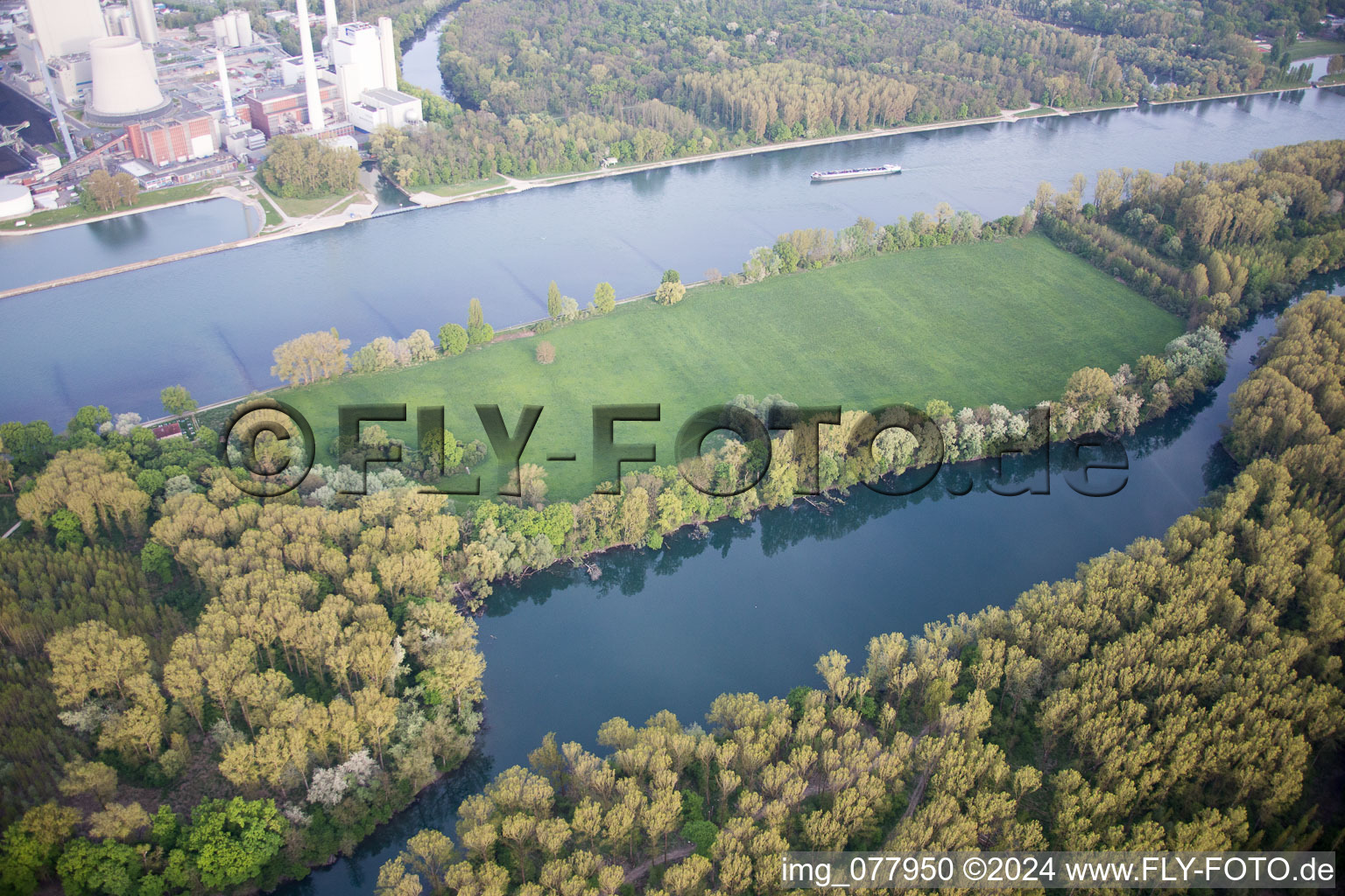 Photographie aérienne de Quartier Maximiliansau in Wörth am Rhein dans le département Rhénanie-Palatinat, Allemagne