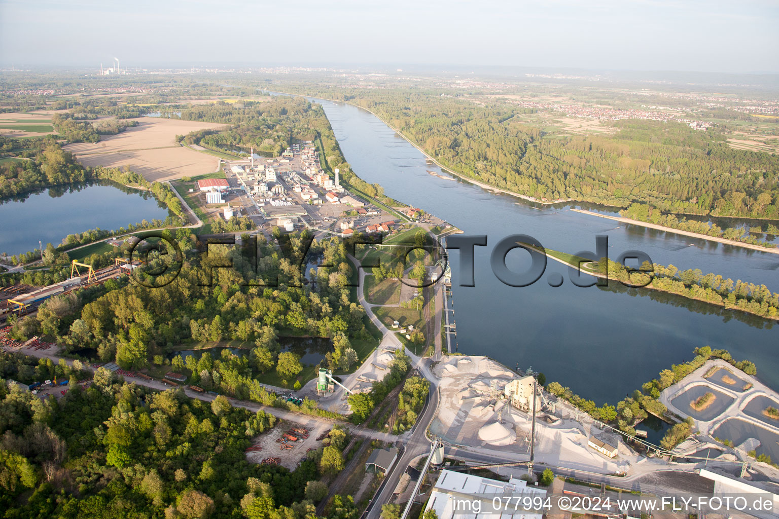 Image drone de Lauterbourg dans le département Bas Rhin, France