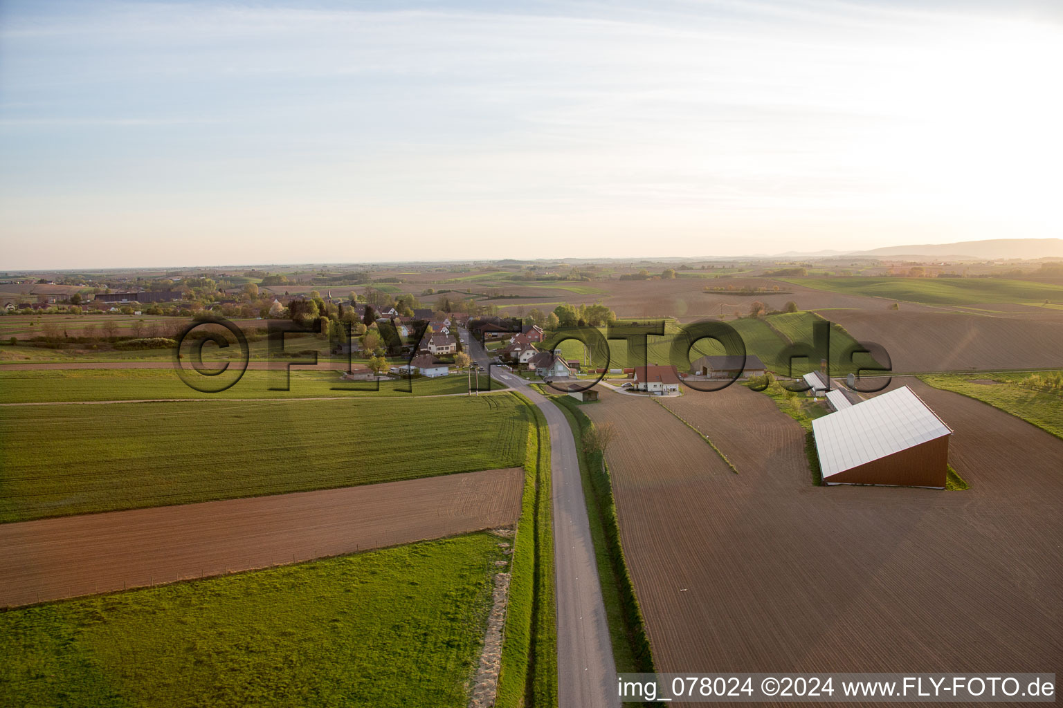 Photographie aérienne de Siegen dans le département Bas Rhin, France