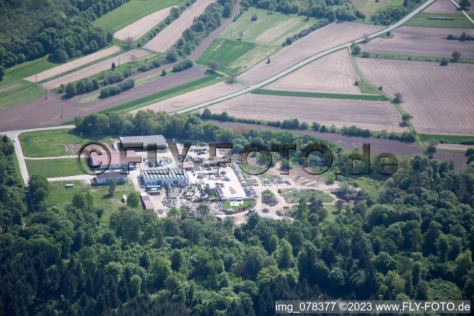 Photographie aérienne de Aménagement paysager et jardin du Palatinum à Hagenbach dans le département Rhénanie-Palatinat, Allemagne
