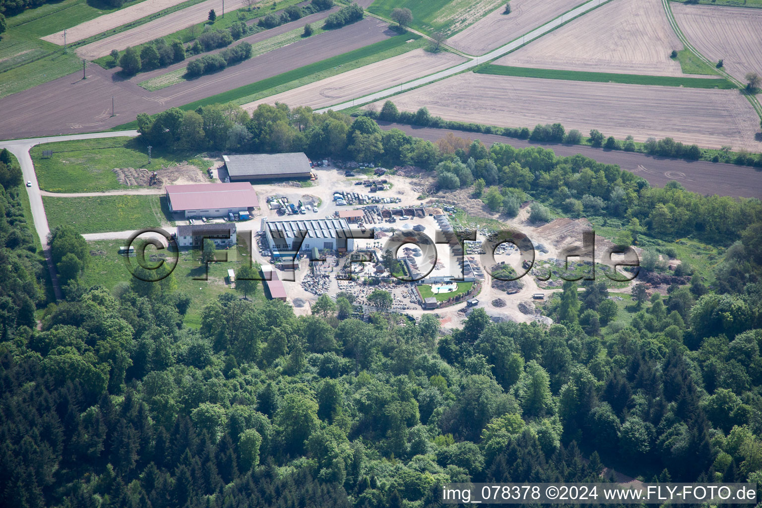 Vue oblique de Aménagement paysager et jardin du Palatinum à Hagenbach dans le département Rhénanie-Palatinat, Allemagne