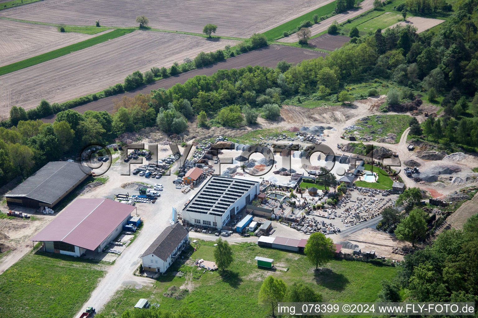 Vue oblique de Aménagement paysager et jardin du Palatinum à Hagenbach dans le département Rhénanie-Palatinat, Allemagne