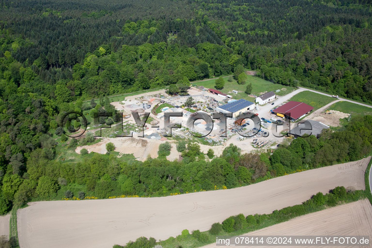 Vue oblique de Aménagement paysager et jardin du Palatinum à Hagenbach dans le département Rhénanie-Palatinat, Allemagne