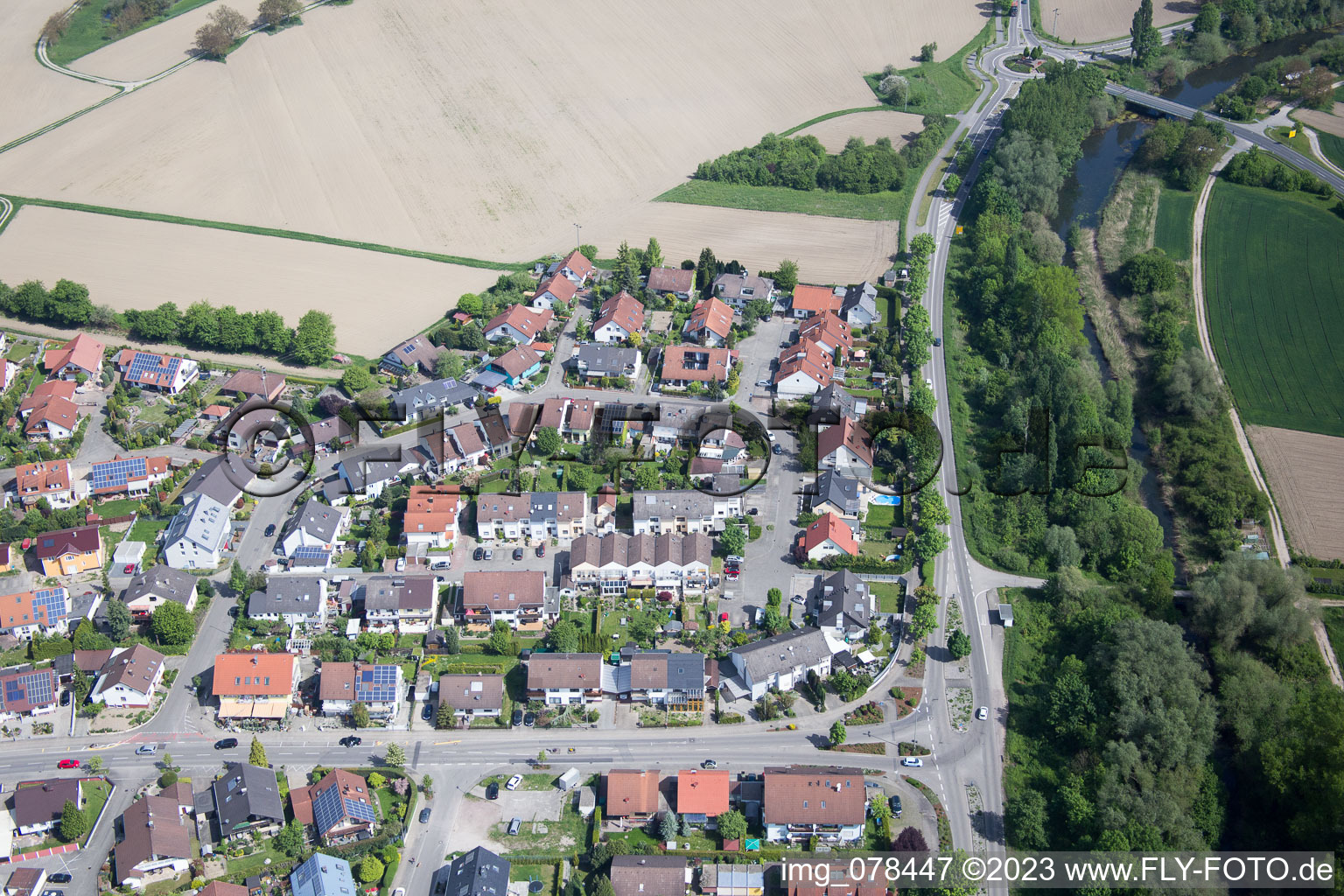 Image drone de Hagenbach dans le département Rhénanie-Palatinat, Allemagne