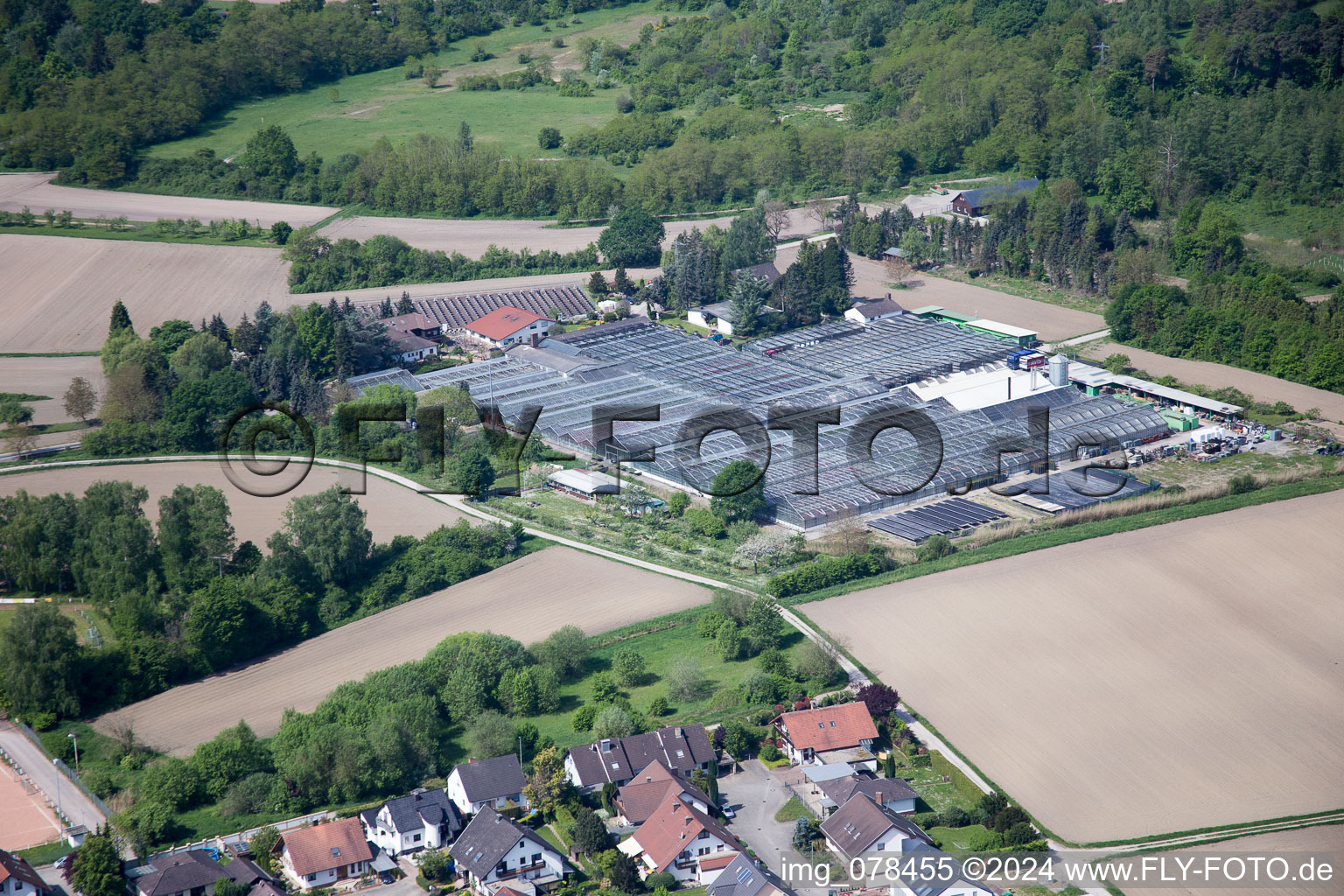 Hagenbach dans le département Rhénanie-Palatinat, Allemagne d'en haut