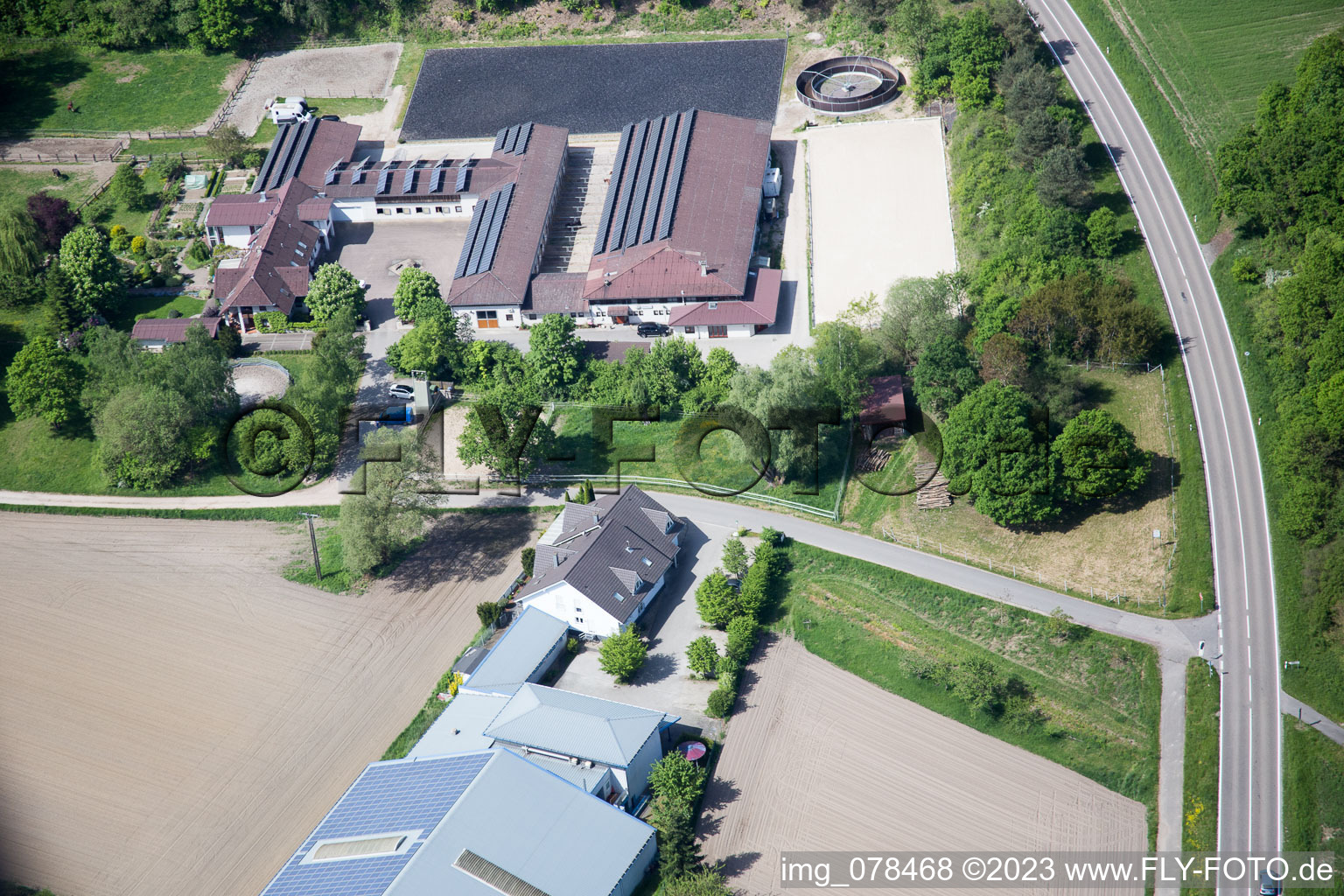 Photographie aérienne de Hagenbach dans le département Rhénanie-Palatinat, Allemagne
