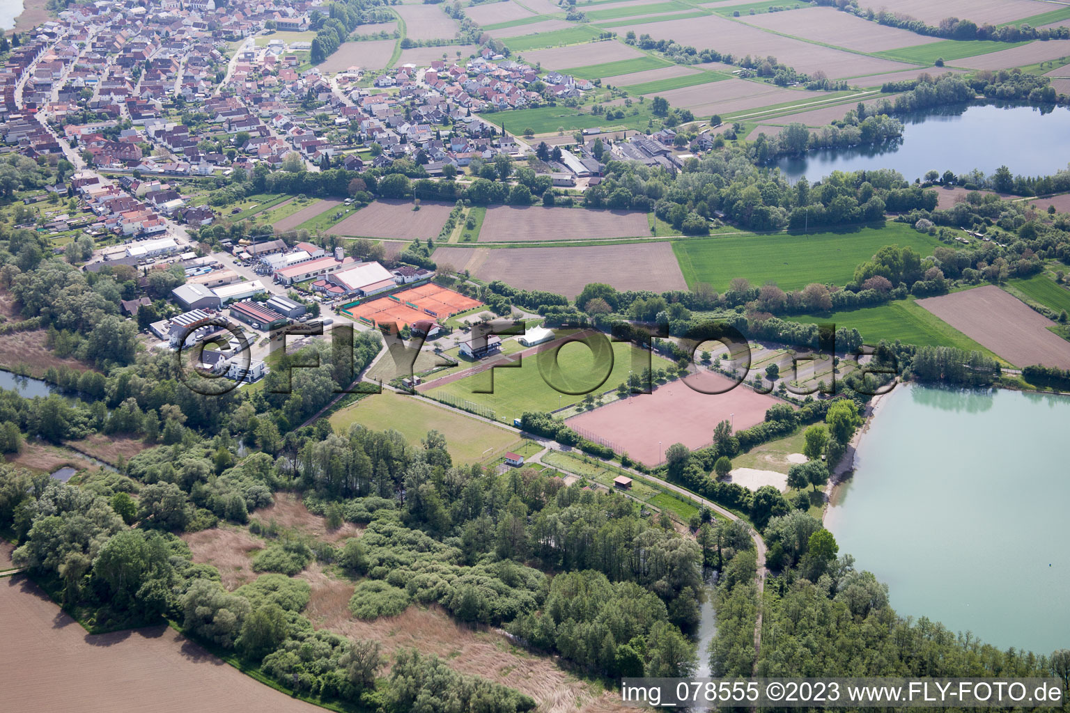 Enregistrement par drone de Neuburg dans le département Rhénanie-Palatinat, Allemagne