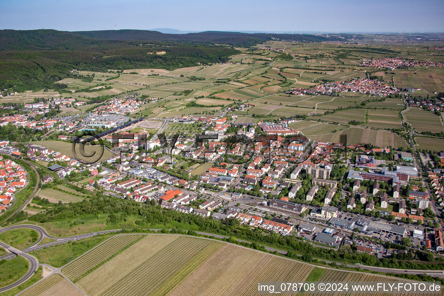 Vue aérienne de Saline à Bad Dürkheim dans le département Rhénanie-Palatinat, Allemagne