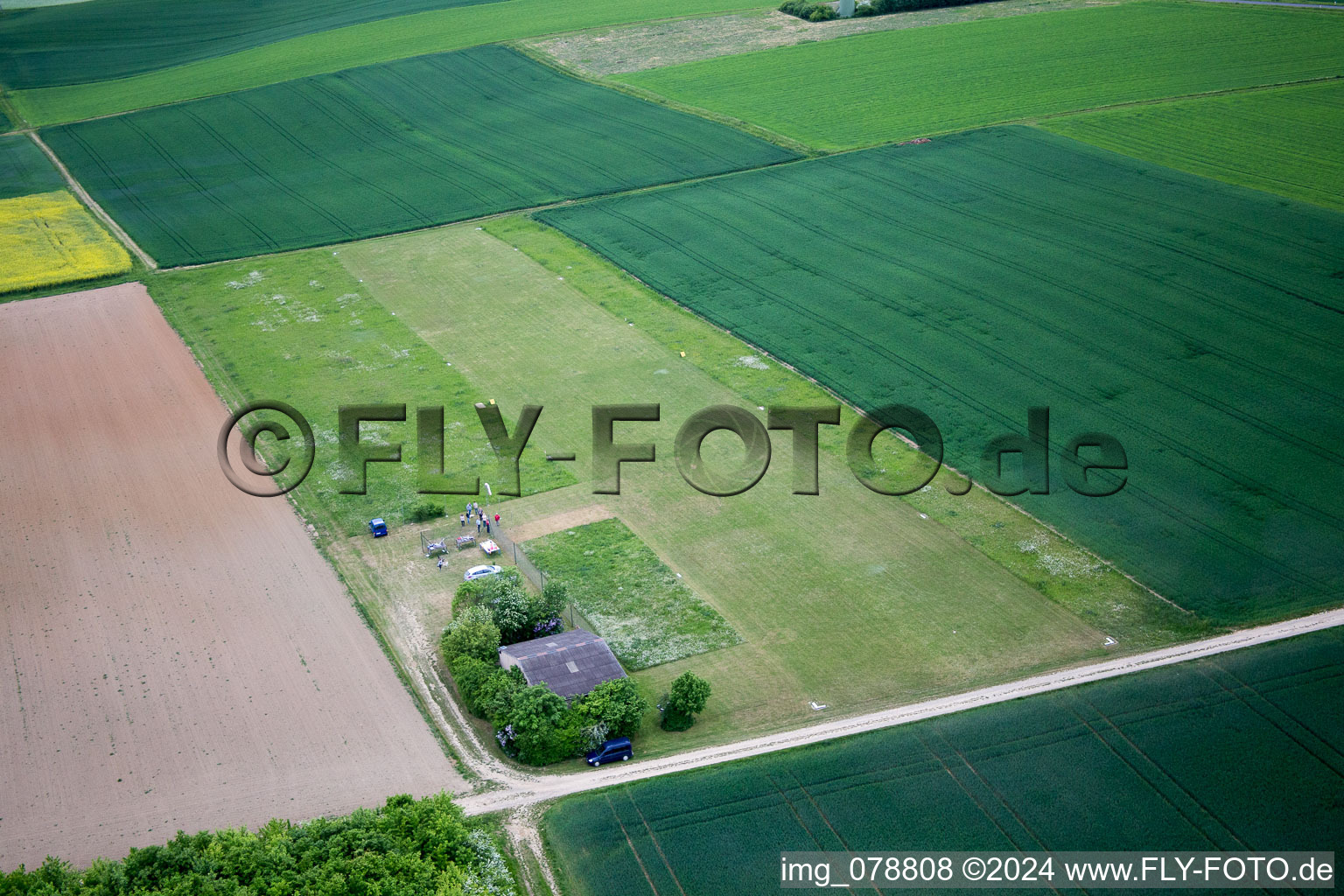 Photographie aérienne de Gänheim dans le département Bavière, Allemagne