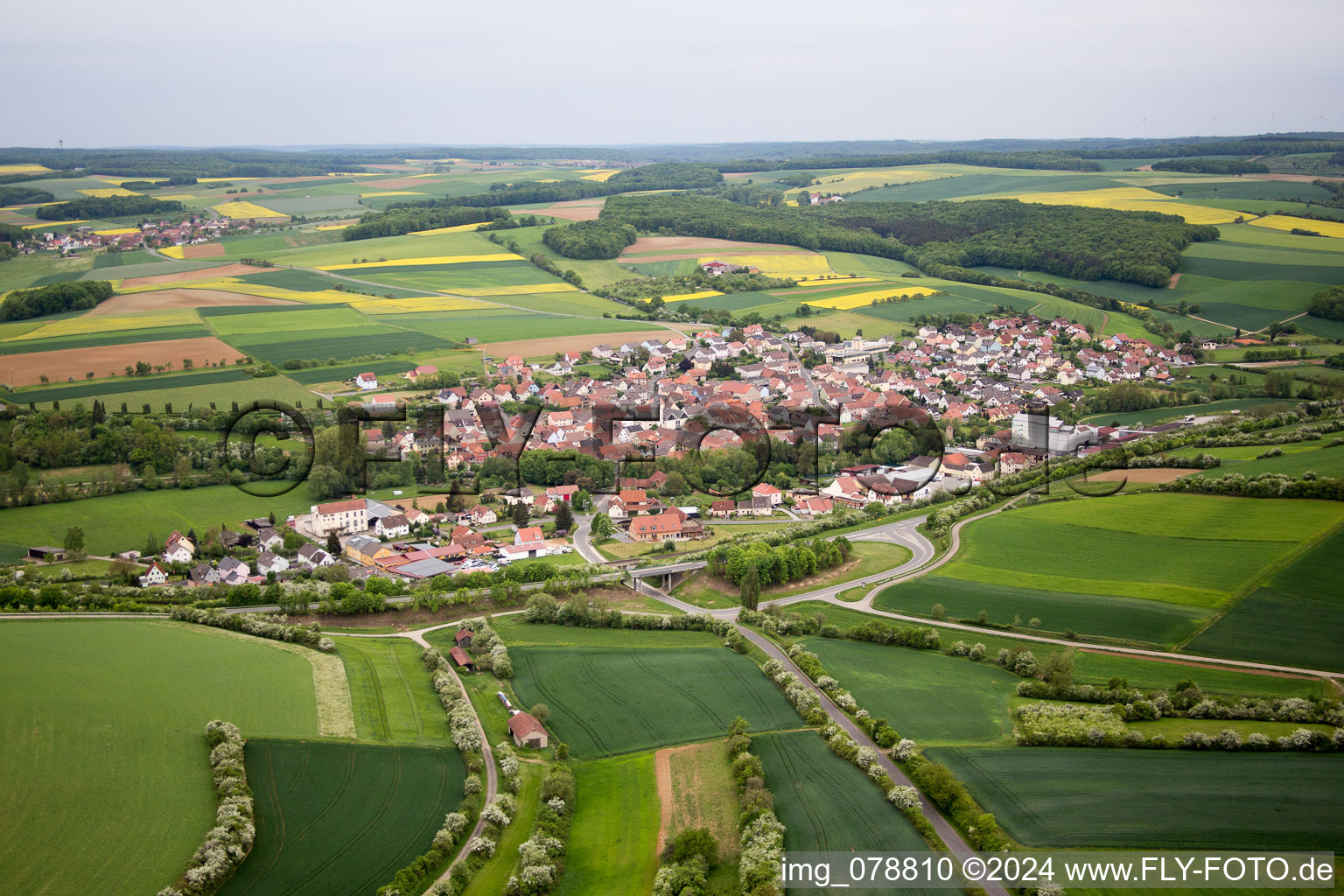 Gänheim dans le département Bavière, Allemagne d'en haut