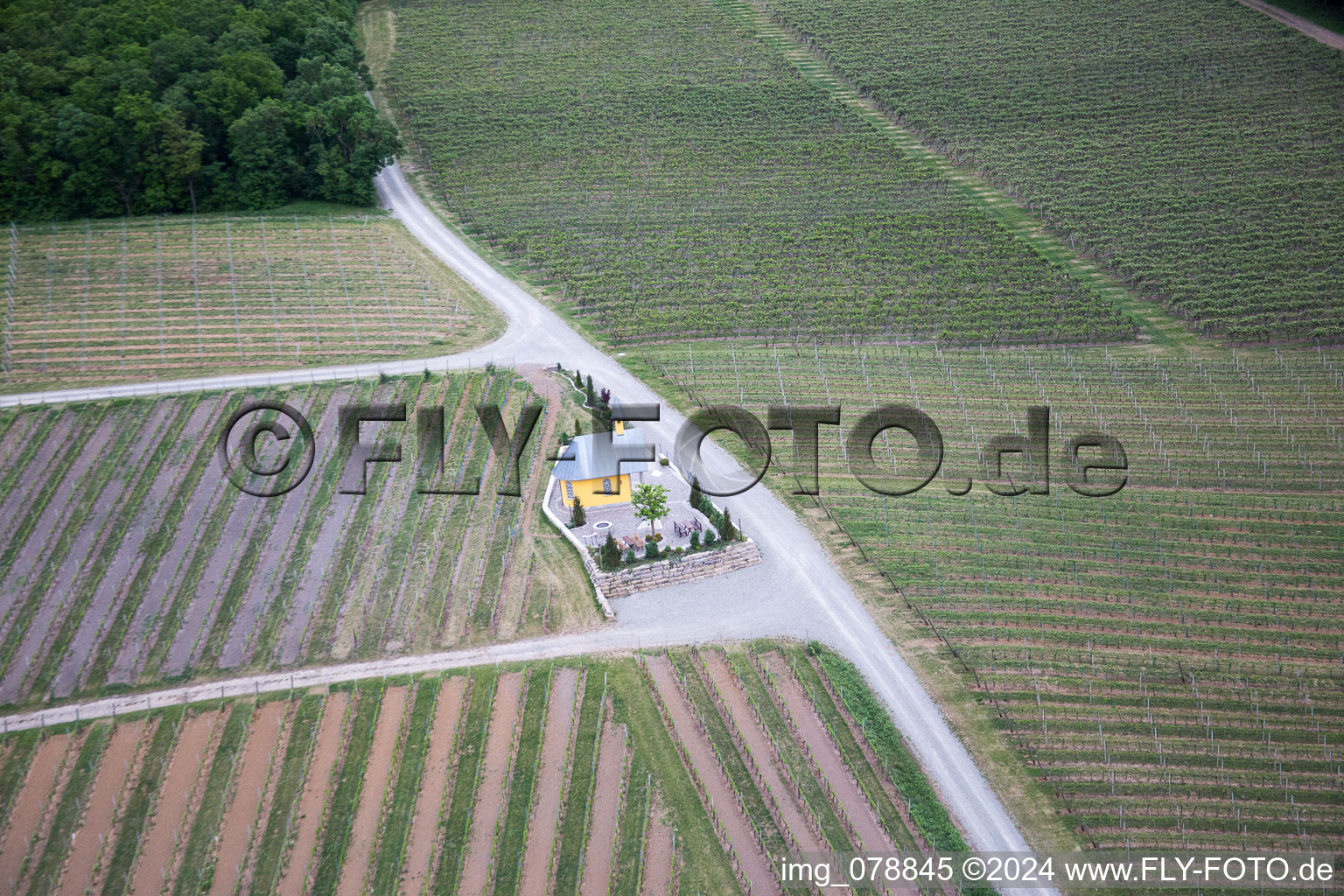 Photographie aérienne de Bergtheim dans le département Bavière, Allemagne