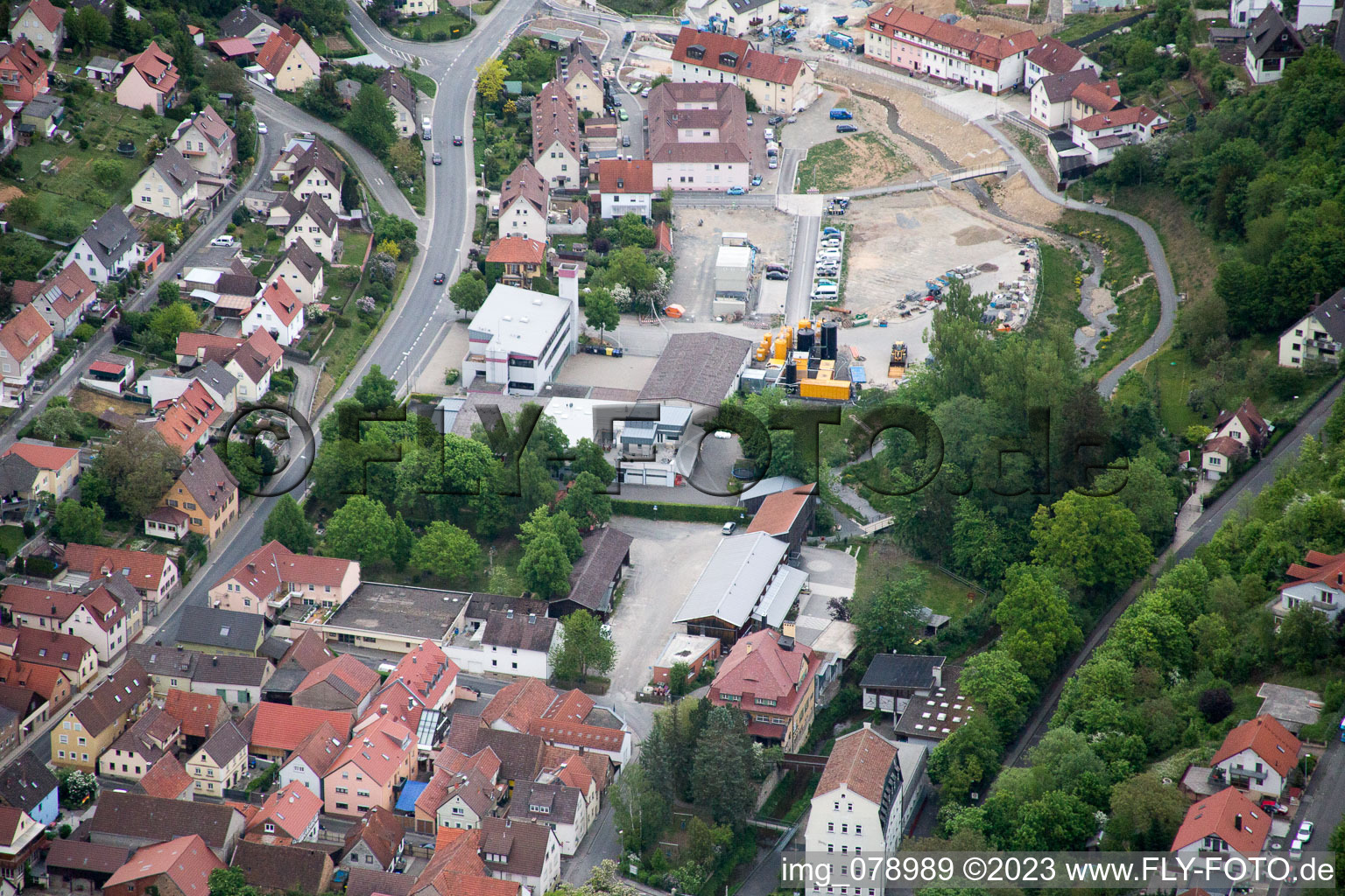 Vue aérienne de Fuchs Metallbau GmbH Hofheimer Straße à Schonungen dans le département Bavière, Allemagne