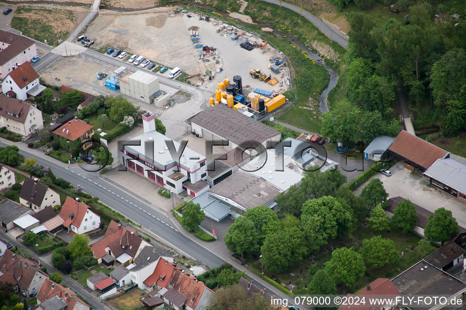 Vue aérienne de Fuchs Metallbau GmbH Hofheimer Straße à Schonungen dans le département Bavière, Allemagne