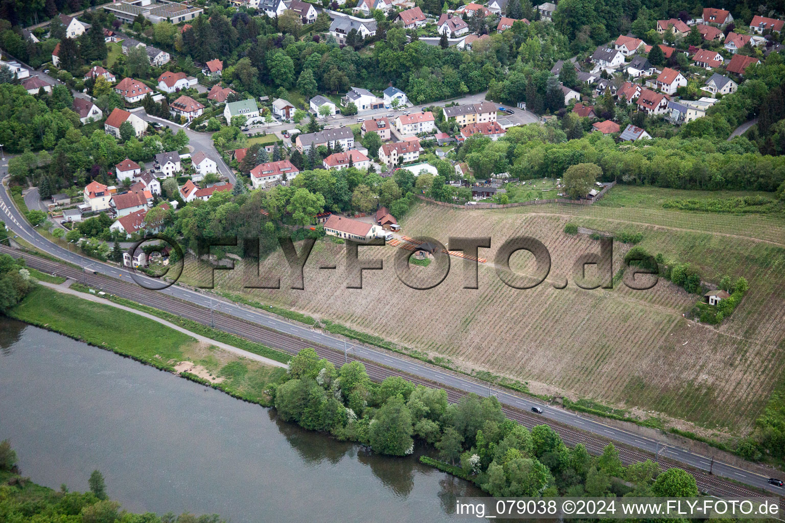 Vue aérienne de Schweinfurt dans le département Bavière, Allemagne