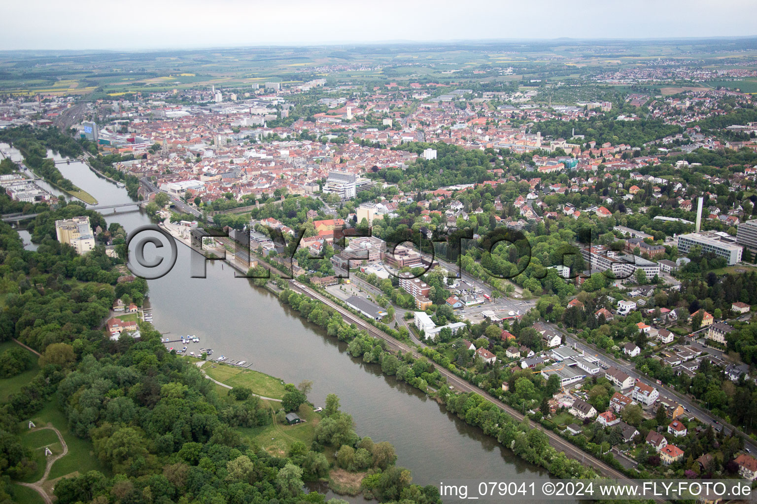 Photographie aérienne de Schweinfurt dans le département Bavière, Allemagne