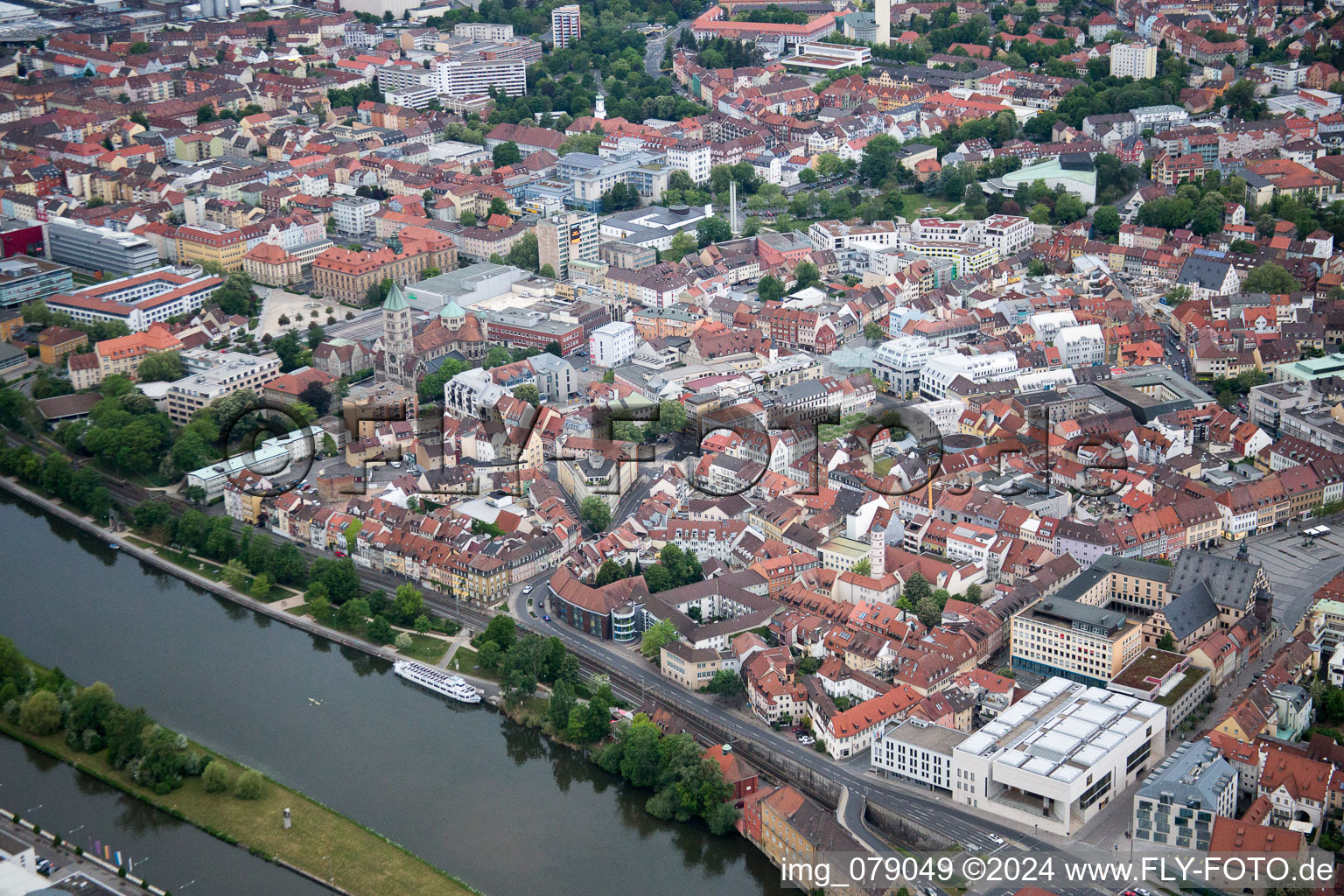 Schweinfurt dans le département Bavière, Allemagne vue d'en haut