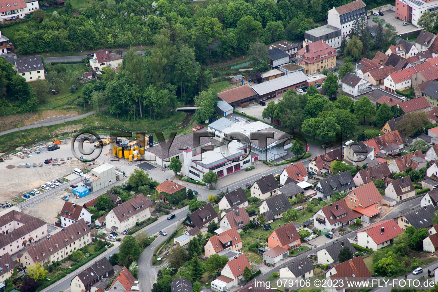 Schonungen dans le département Bavière, Allemagne vue d'en haut