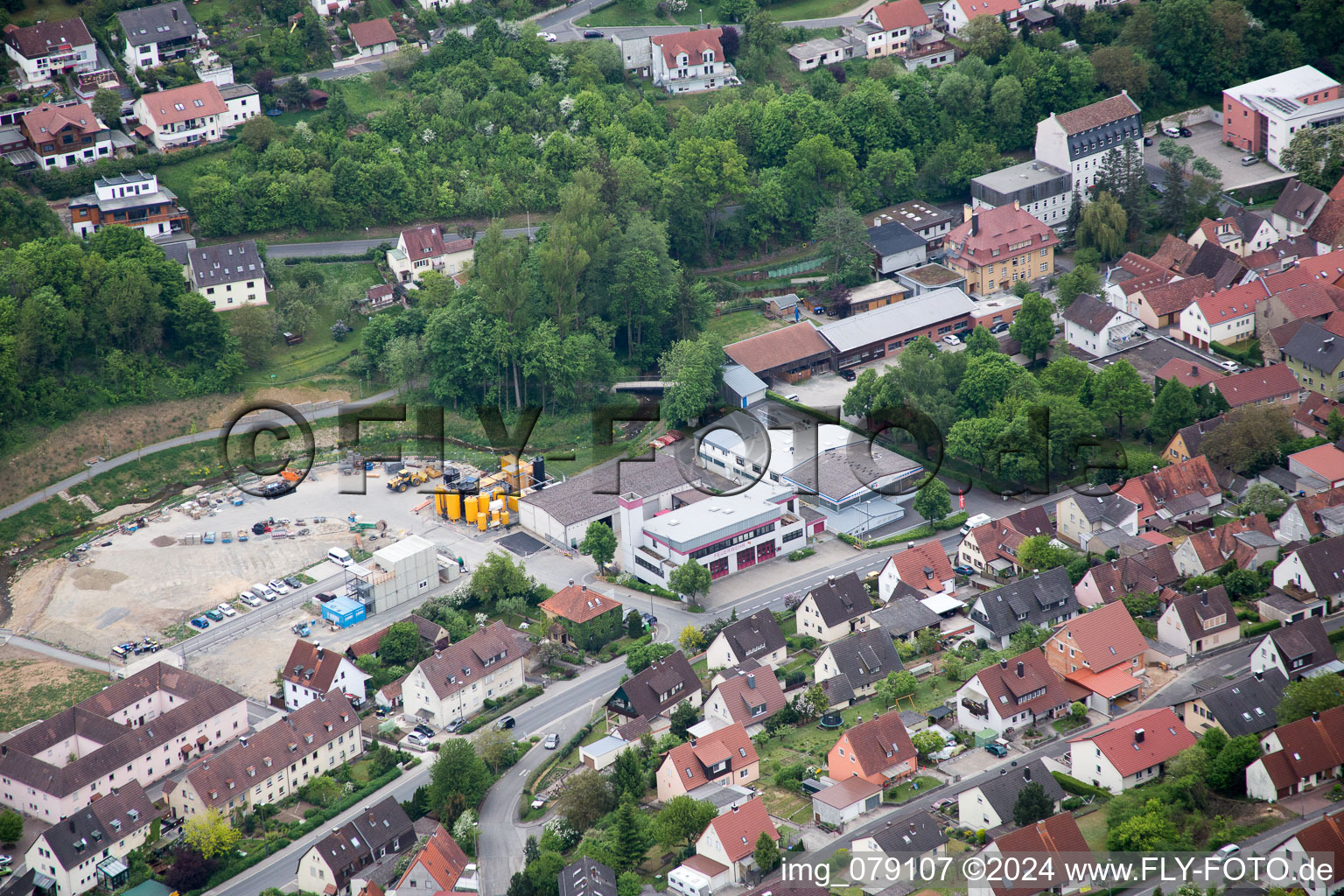 Schonungen dans le département Bavière, Allemagne depuis l'avion