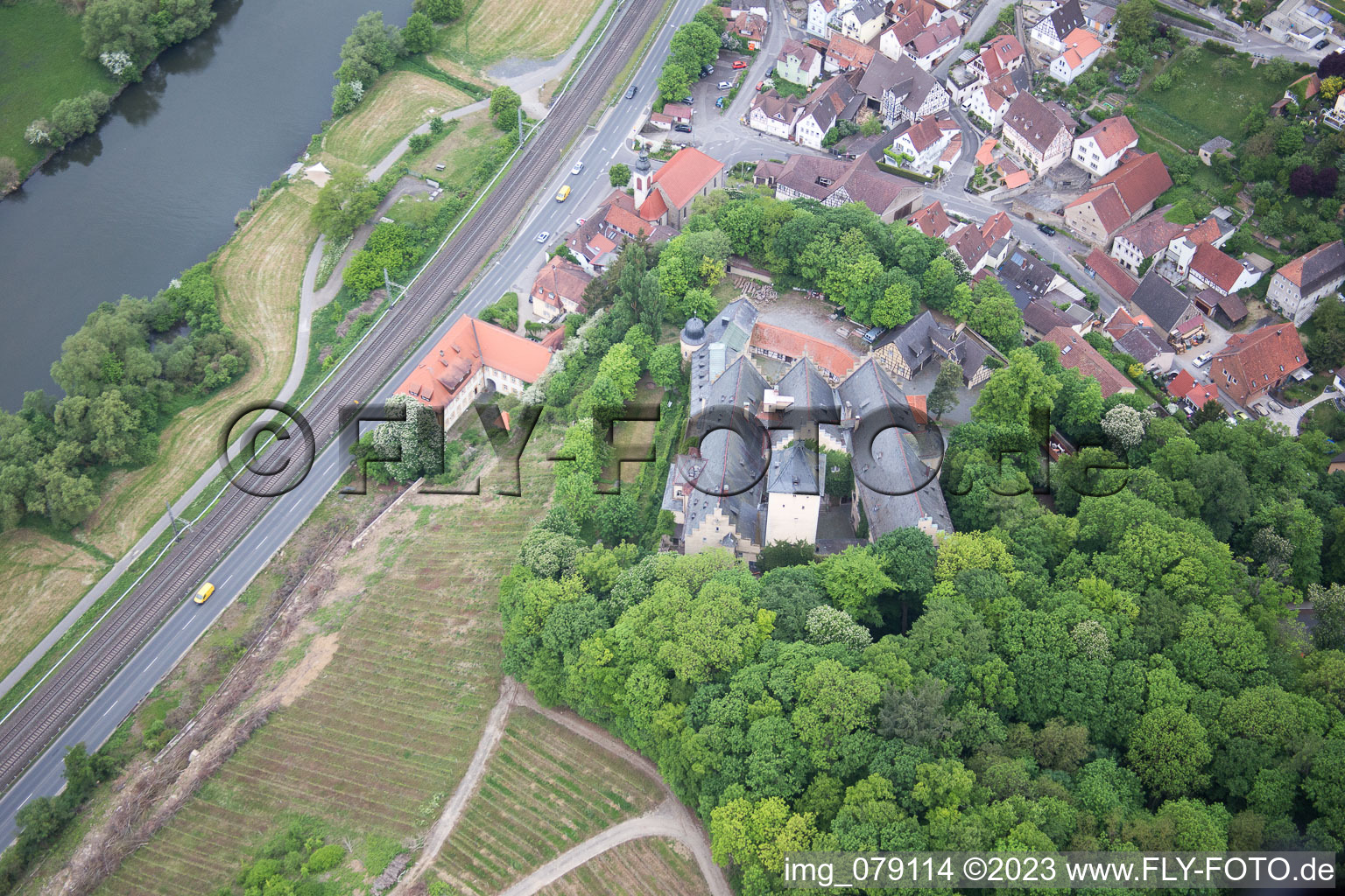 Mainberg dans le département Bavière, Allemagne d'un drone