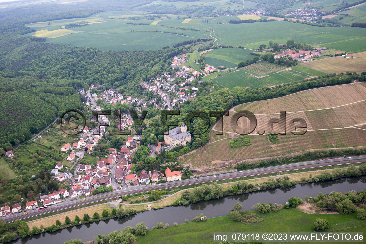 Photographie aérienne de Mainberg dans le département Bavière, Allemagne