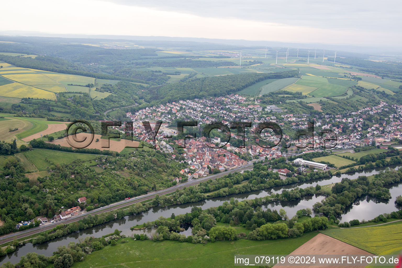 Image drone de Schonungen dans le département Bavière, Allemagne