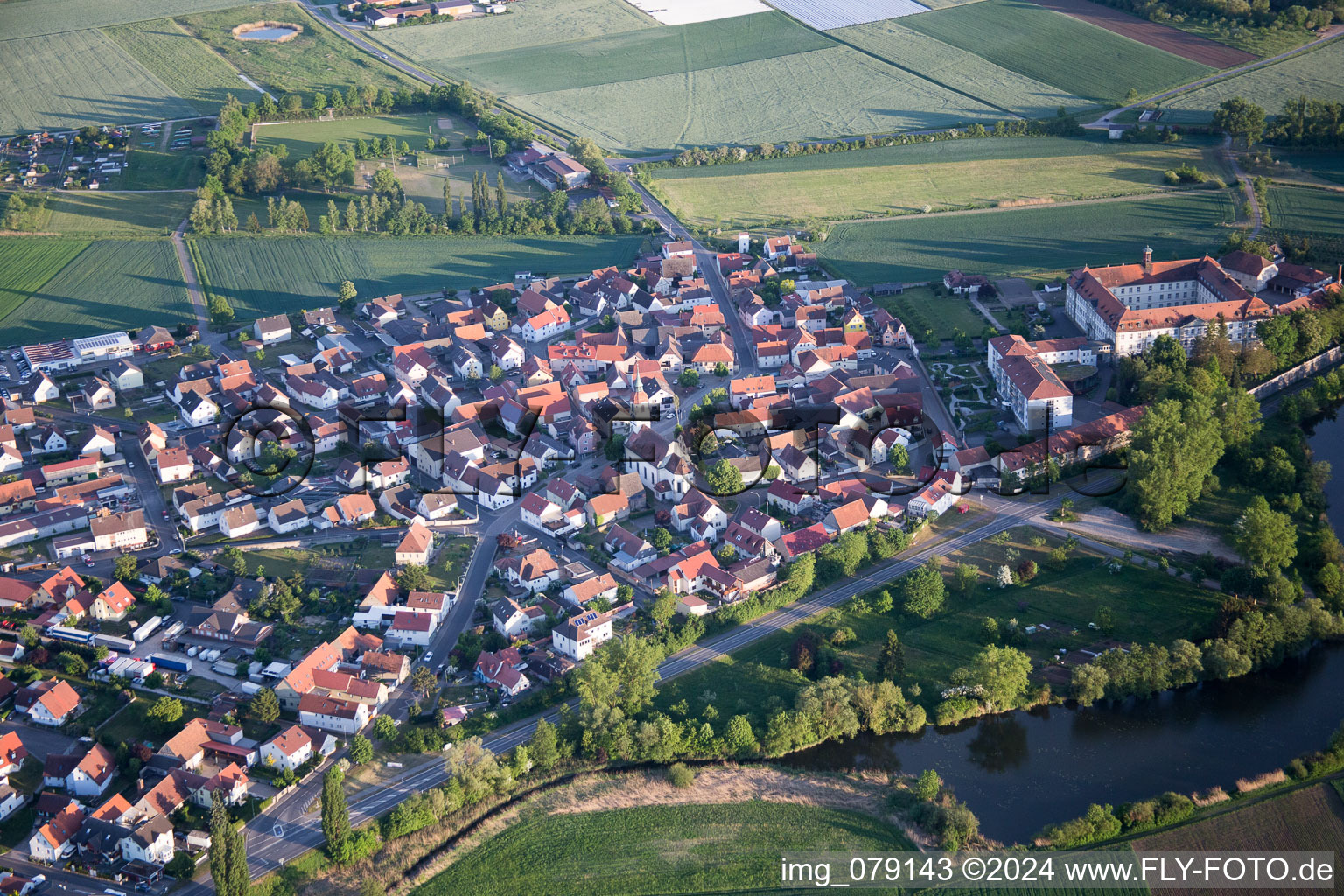 Photographie aérienne de Quartier Heidenfeld in Röthlein dans le département Bavière, Allemagne