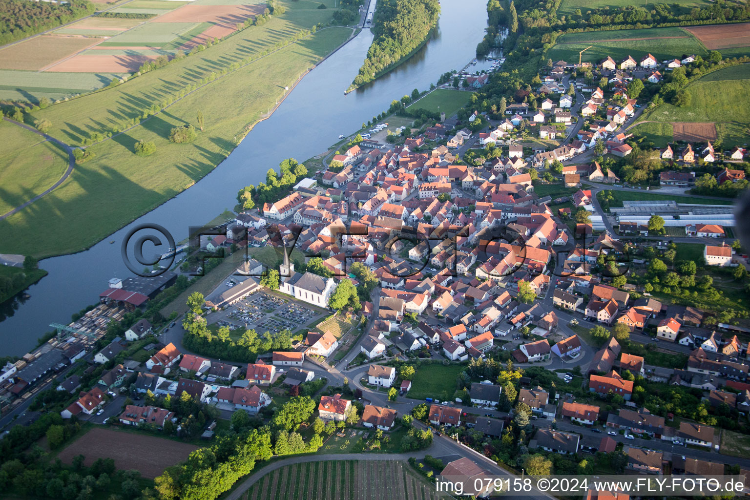 Wipfeld dans le département Bavière, Allemagne hors des airs