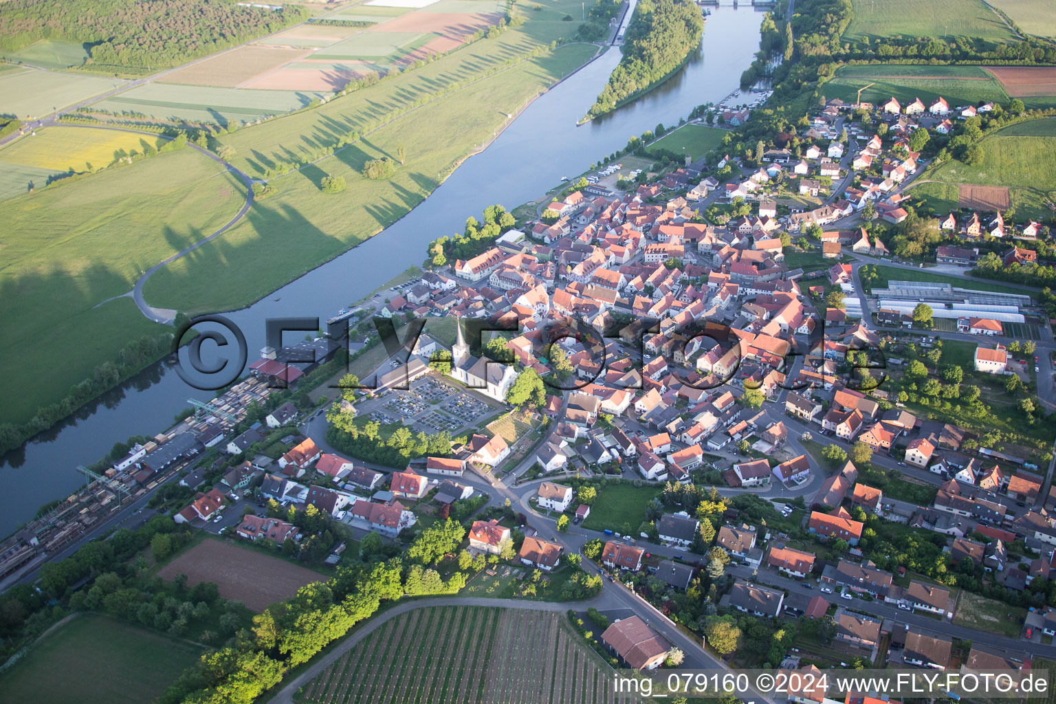 Wipfeld dans le département Bavière, Allemagne vue d'en haut