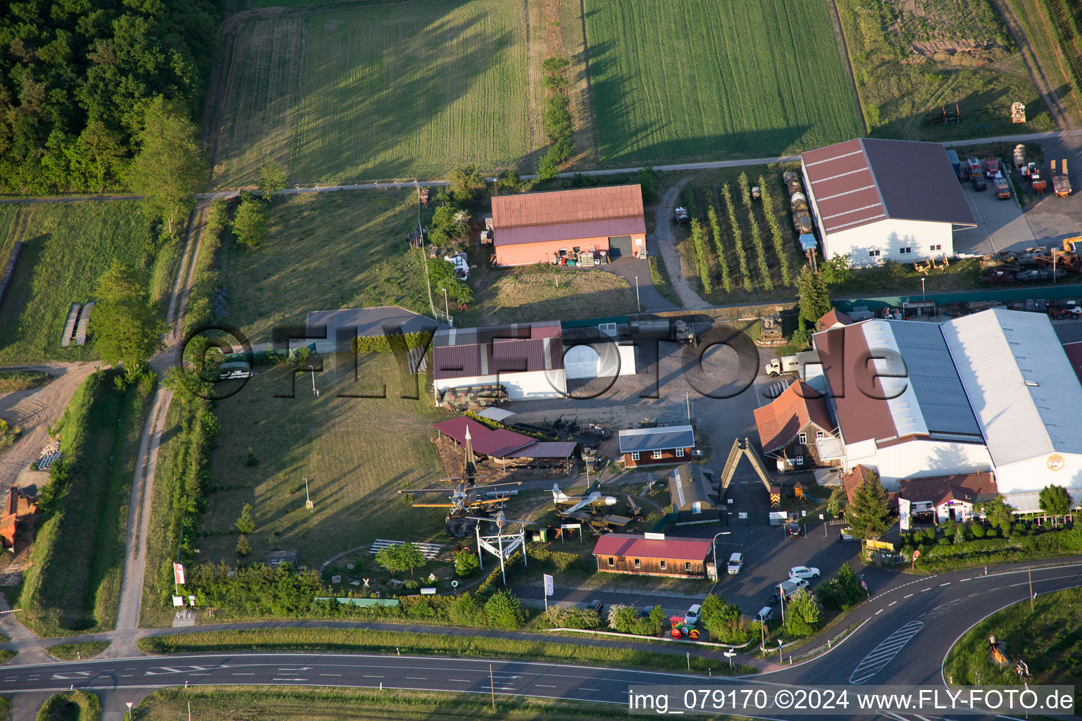 Photographie aérienne de Musée militaire à le quartier Stammheim in Kolitzheim dans le département Bavière, Allemagne