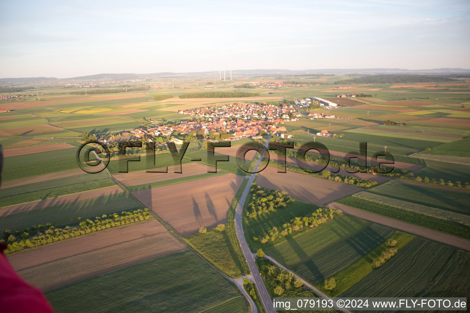 Kolitzheim dans le département Bavière, Allemagne d'en haut