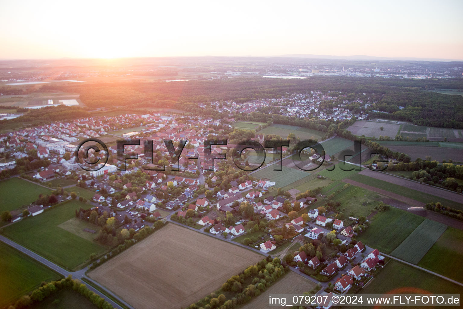 Schwebheim dans le département Bavière, Allemagne vue d'en haut