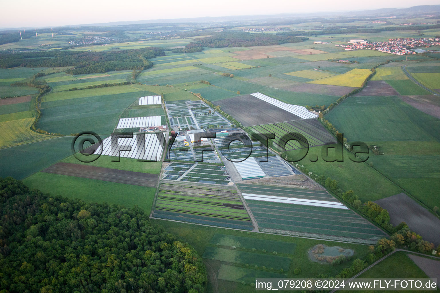 Schwebheim dans le département Bavière, Allemagne depuis l'avion