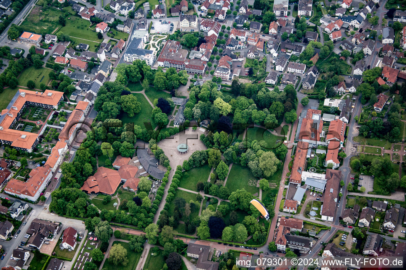 Vue aérienne de Horn-Bad Meinberg dans le département Rhénanie du Nord-Westphalie, Allemagne