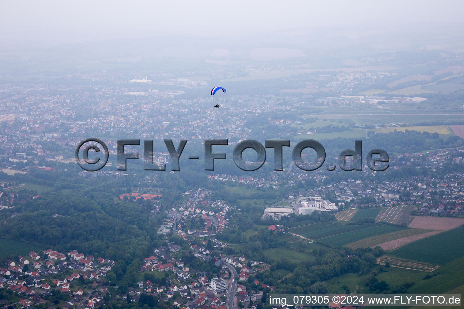 Vue aérienne de Detmold dans le département Rhénanie du Nord-Westphalie, Allemagne