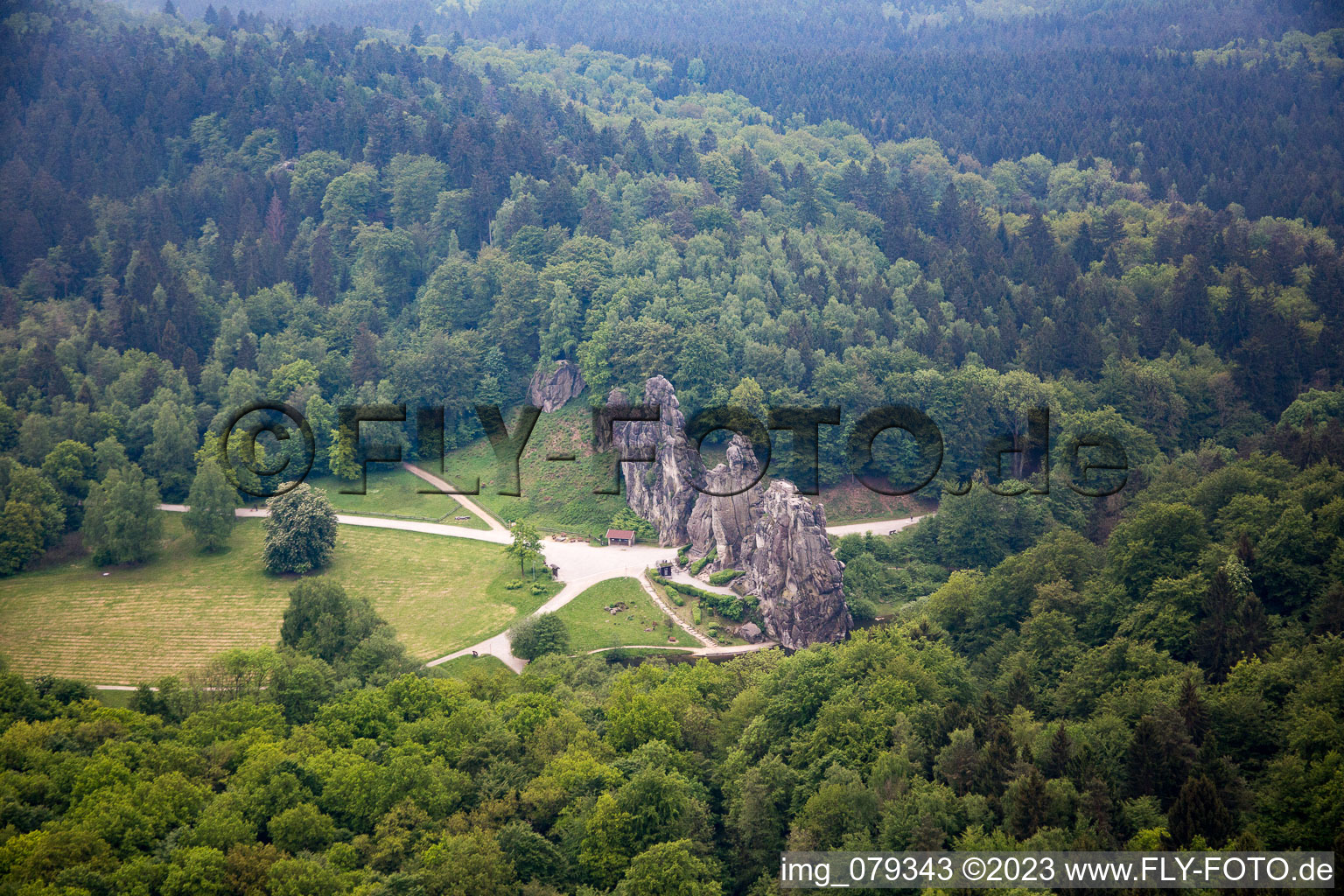 Photographie aérienne de Holzhausen dans le département Rhénanie du Nord-Westphalie, Allemagne