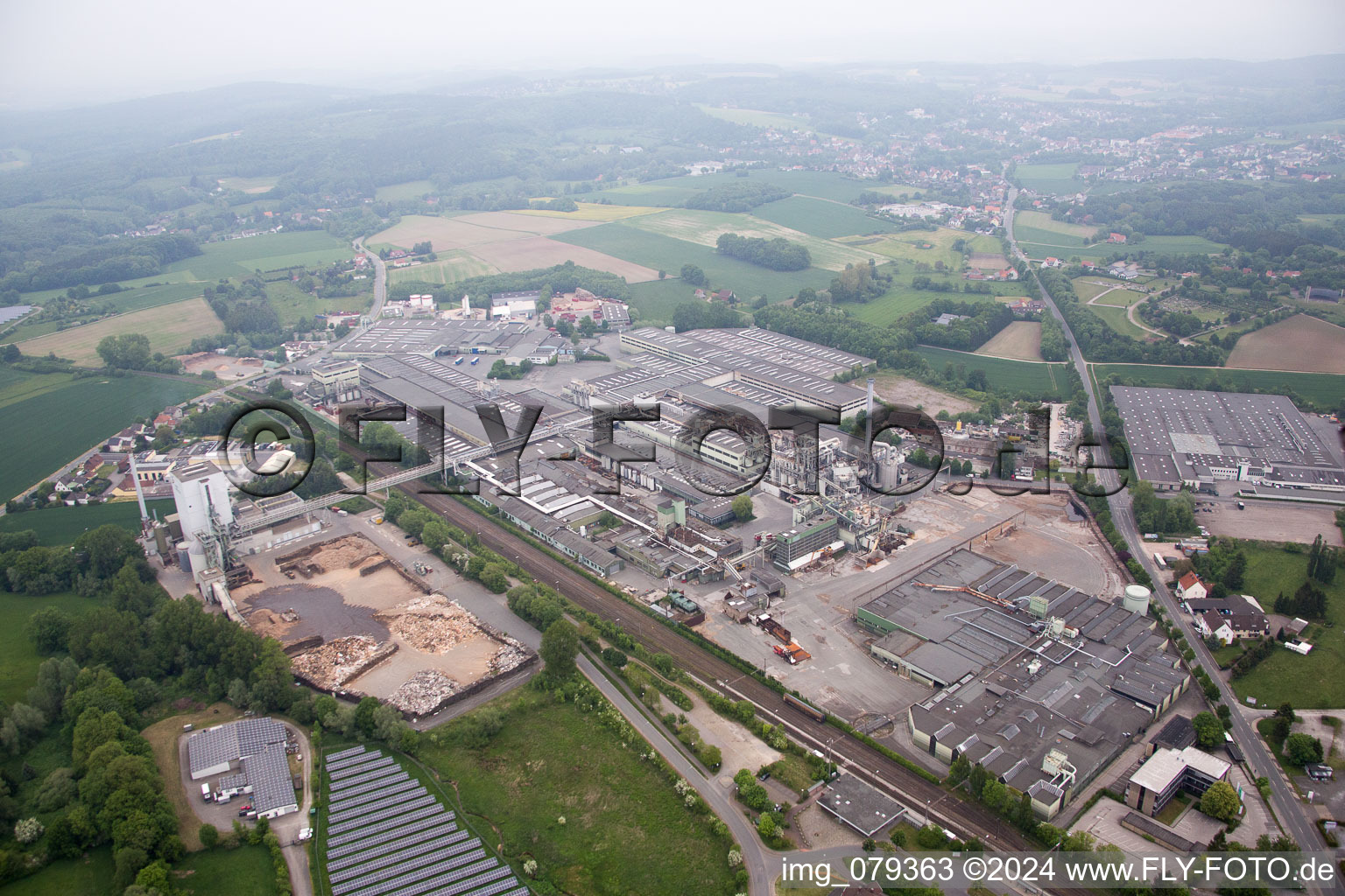 Horn-Bad Meinberg dans le département Rhénanie du Nord-Westphalie, Allemagne d'en haut