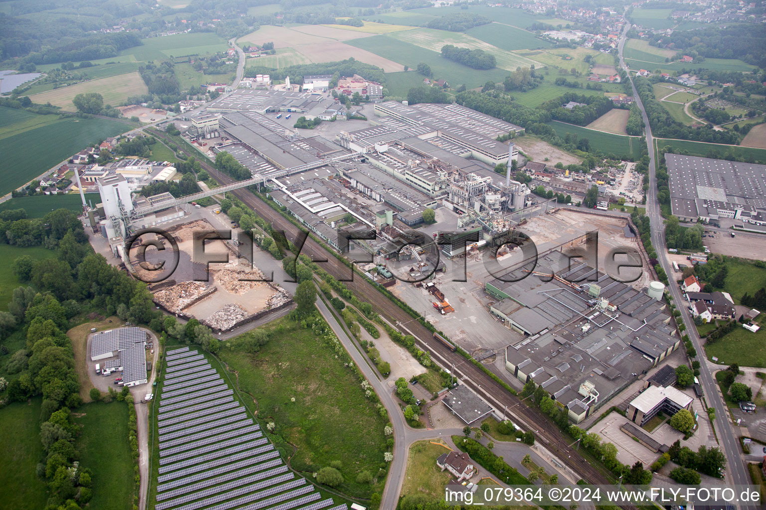 Horn-Bad Meinberg dans le département Rhénanie du Nord-Westphalie, Allemagne hors des airs