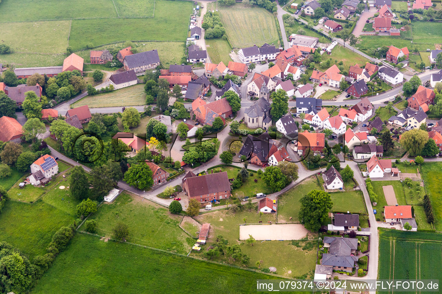 Vue aérienne de Quartier Rolfzen in Steinheim dans le département Rhénanie du Nord-Westphalie, Allemagne