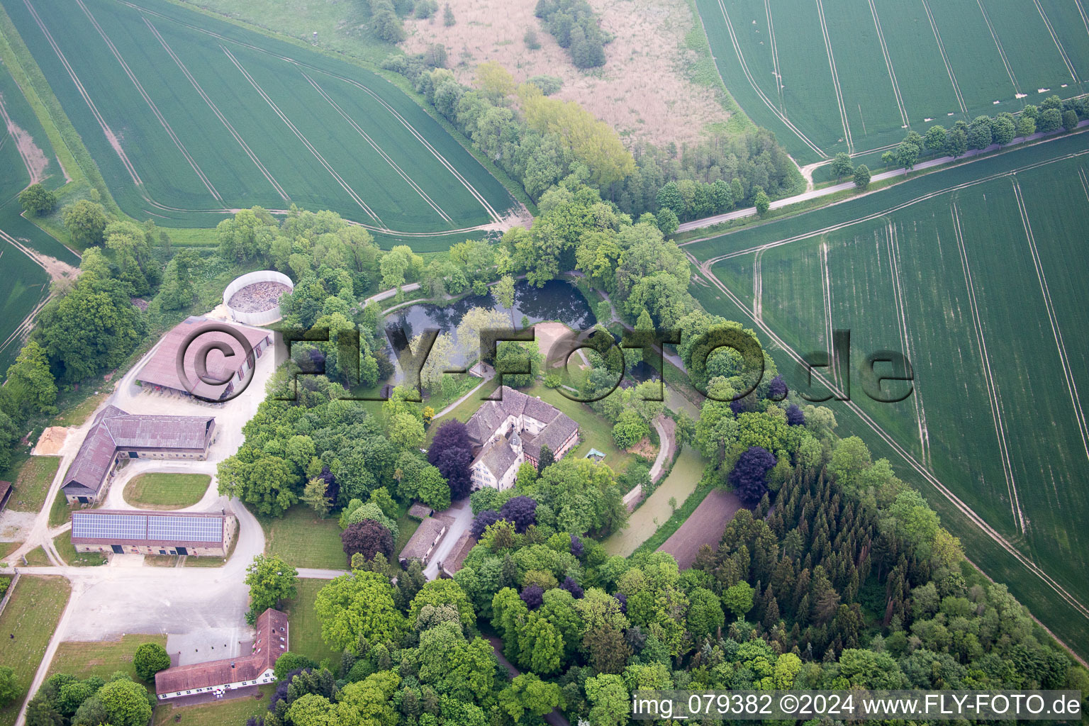 Vue oblique de Sommersell dans le département Rhénanie du Nord-Westphalie, Allemagne