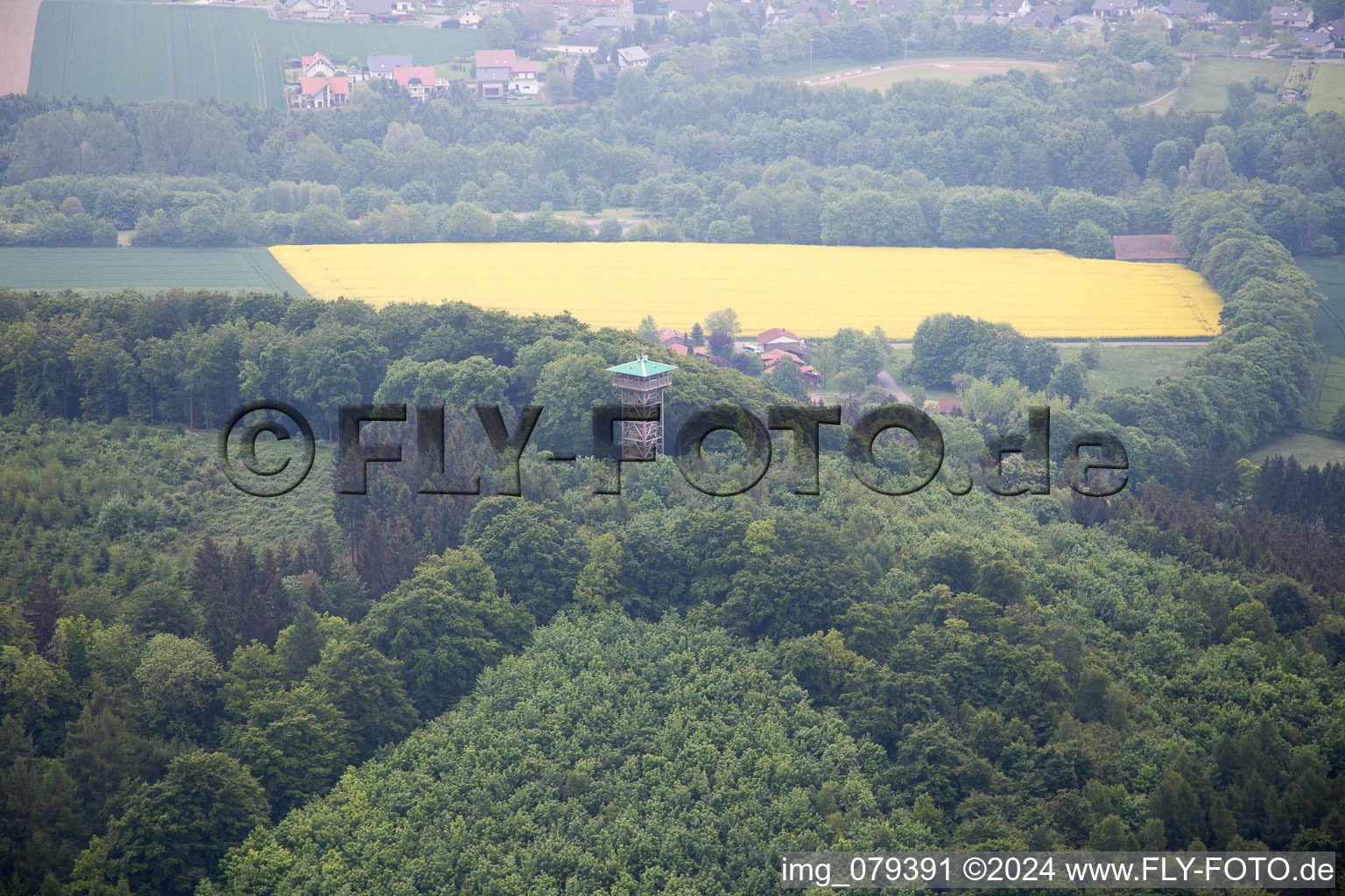 Photographie aérienne de Marienmünster dans le département Rhénanie du Nord-Westphalie, Allemagne