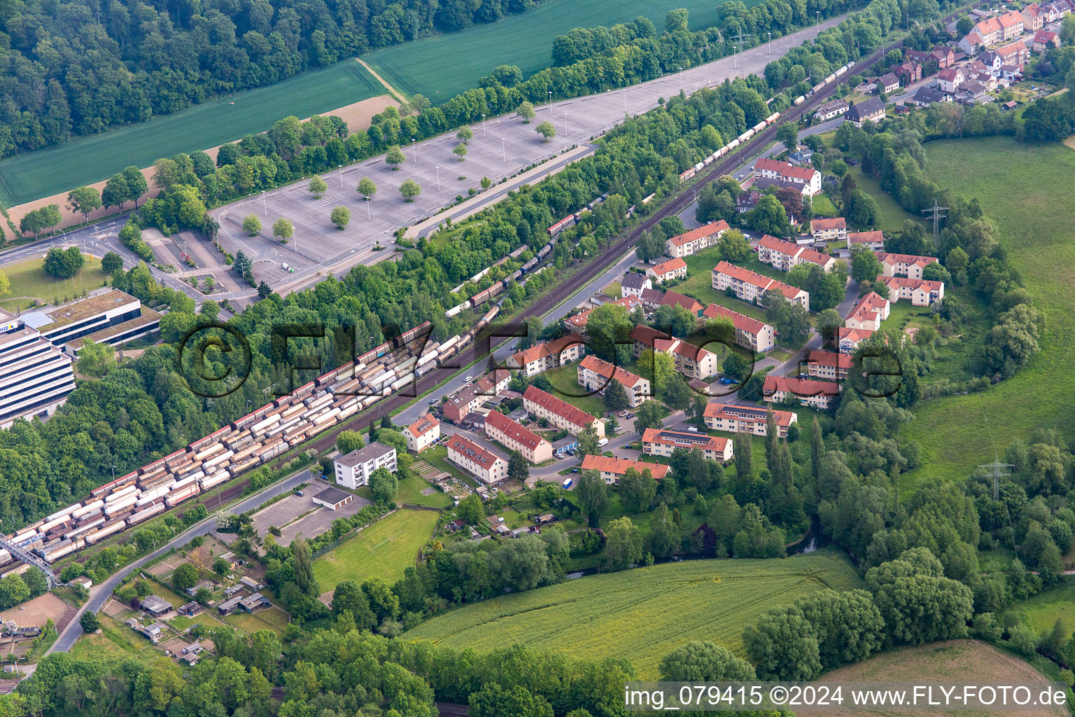 Vue aérienne de Siège social de BHW à Hameln dans le département Basse-Saxe, Allemagne