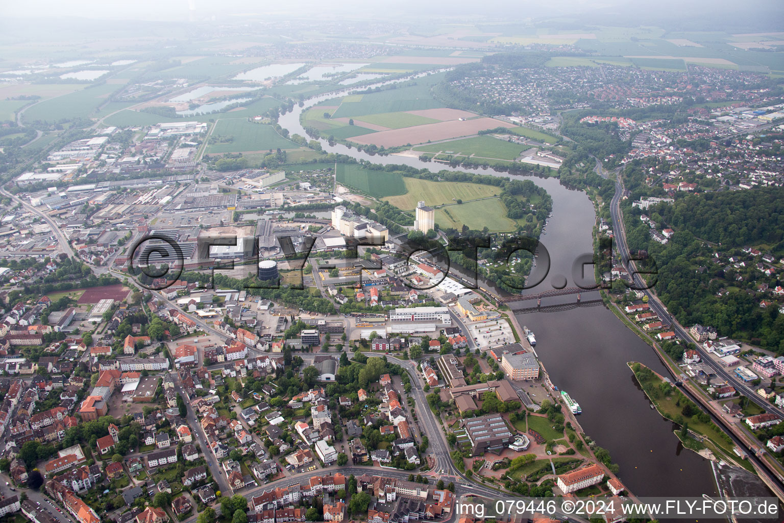 Hameln dans le département Basse-Saxe, Allemagne d'en haut