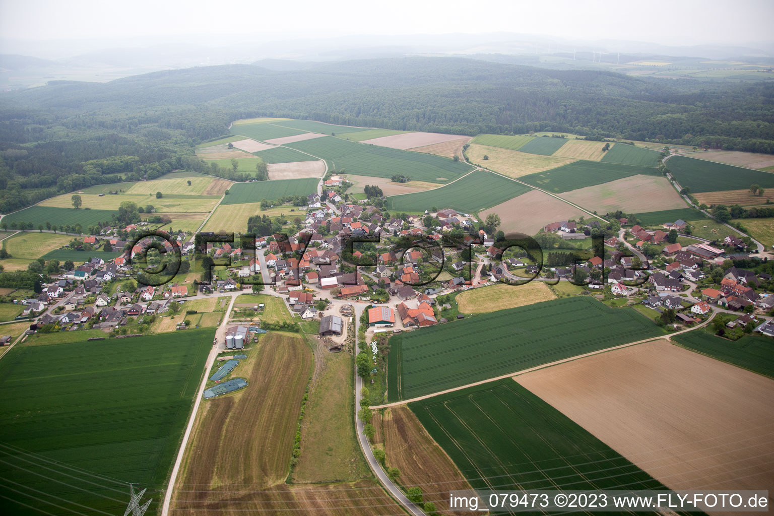 Photographie aérienne de Lüntorf dans le département Basse-Saxe, Allemagne