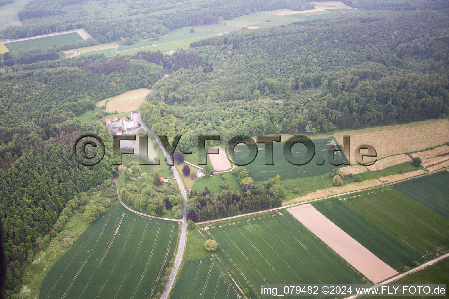 Photographie aérienne de Meiborssen dans le département Basse-Saxe, Allemagne