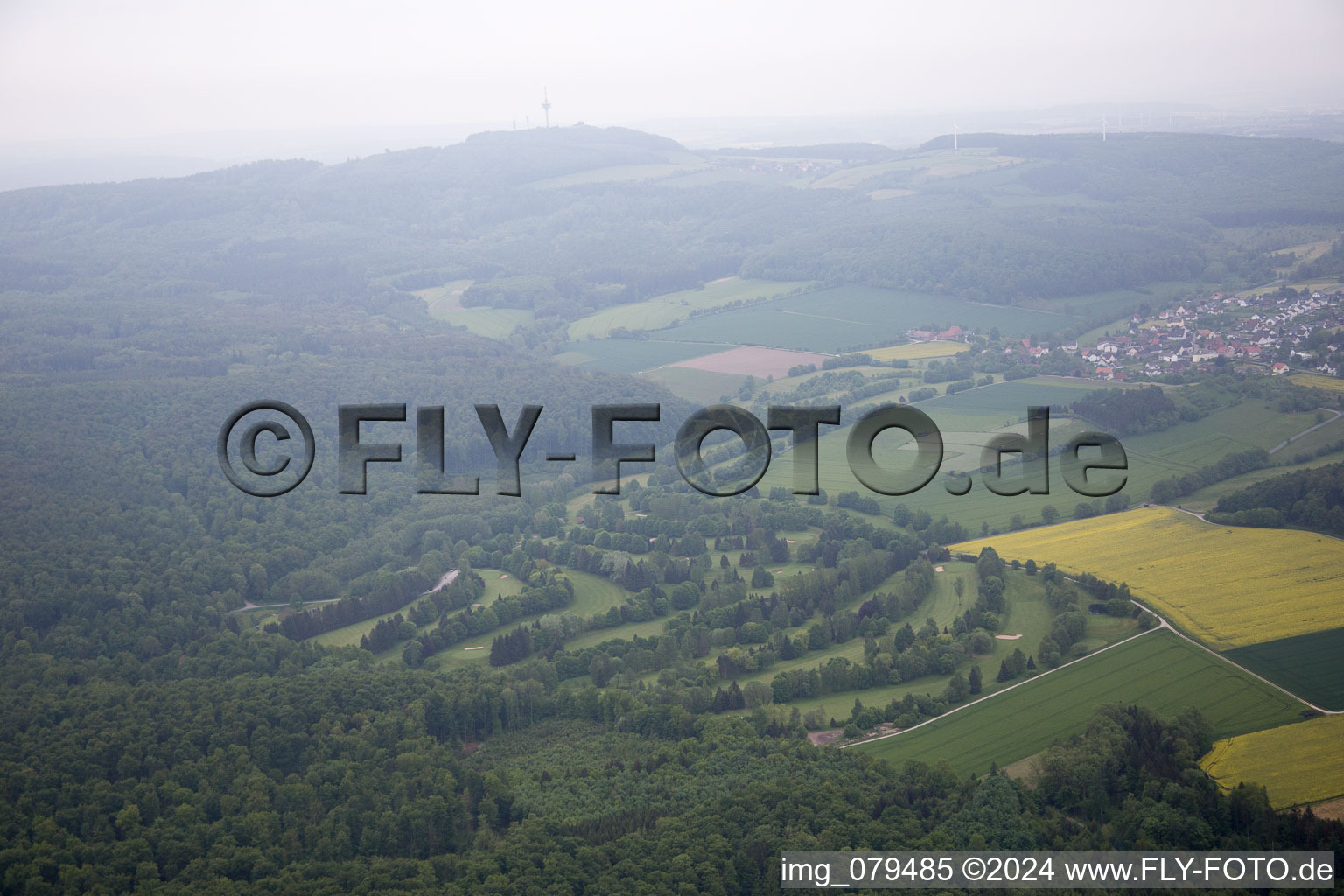 Vue oblique de Meiborssen dans le département Basse-Saxe, Allemagne