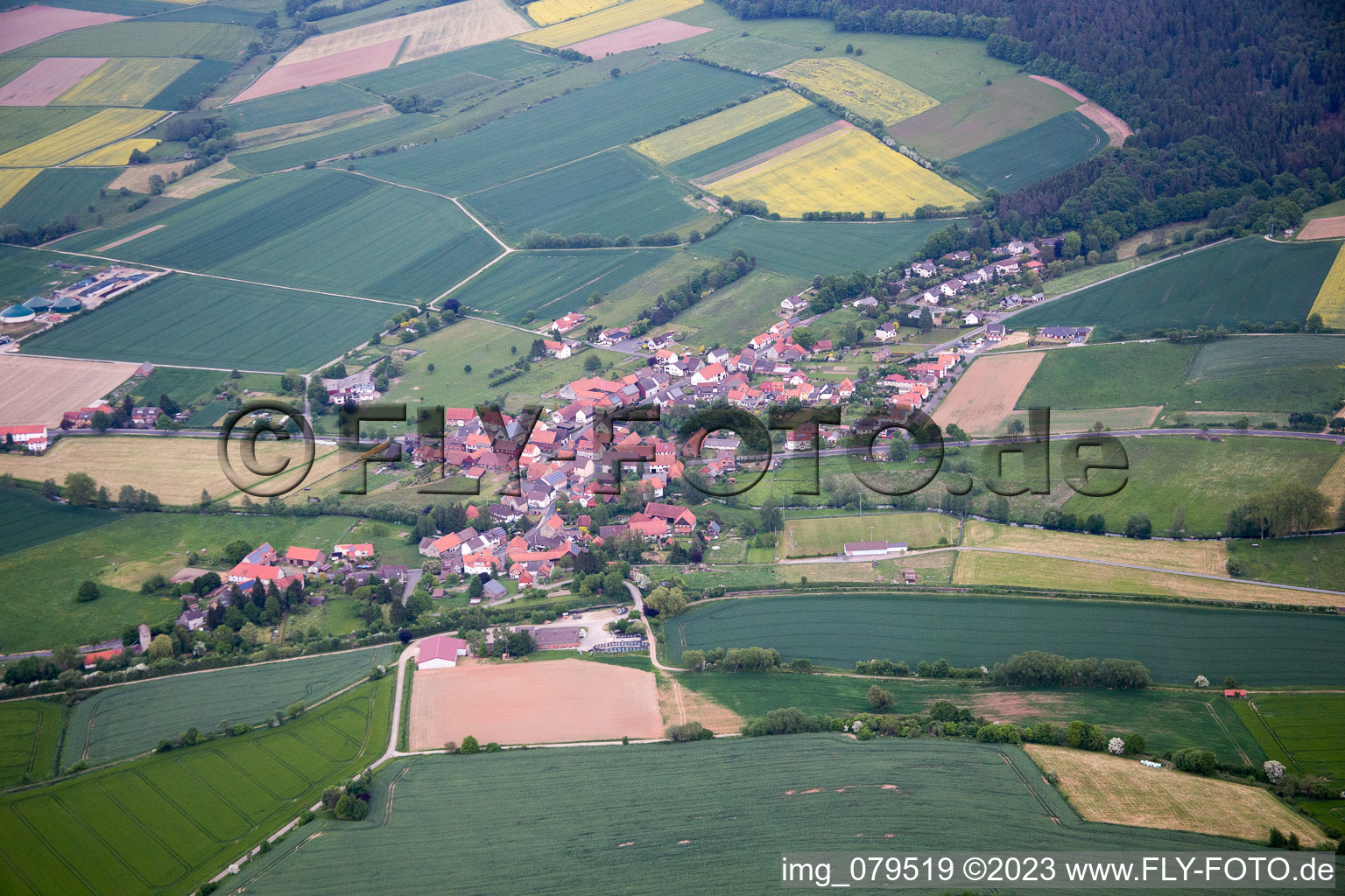 Ahlbershausen dans le département Basse-Saxe, Allemagne d'en haut