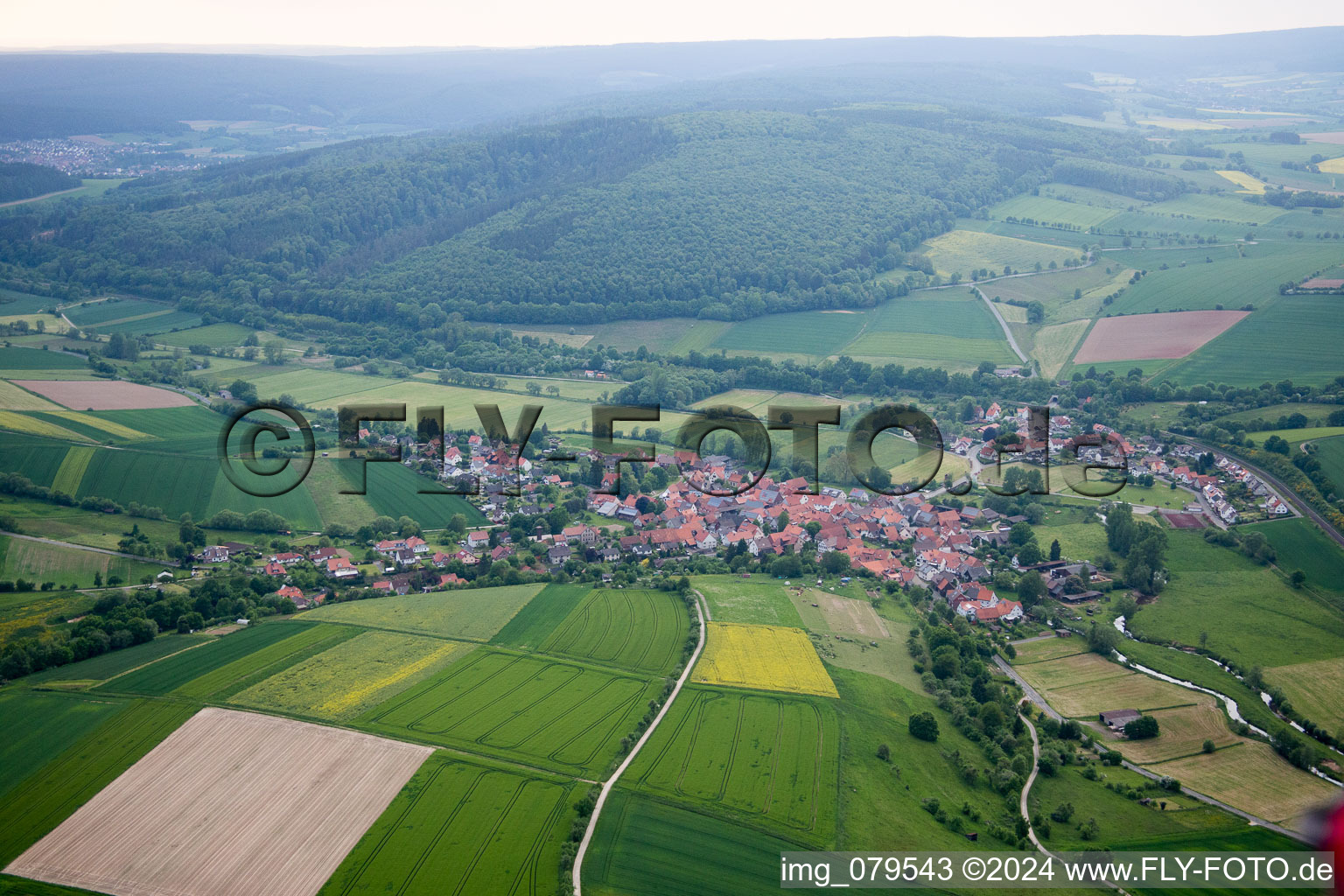 Ahlbershausen dans le département Basse-Saxe, Allemagne vue d'en haut