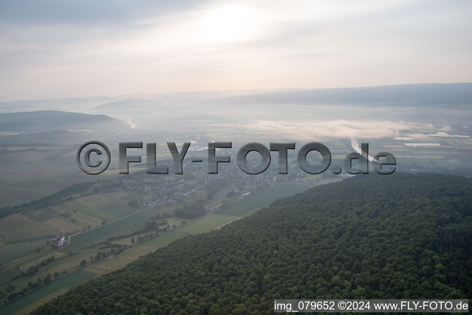 Vue aérienne de Thonenburg dans le département Rhénanie du Nord-Westphalie, Allemagne